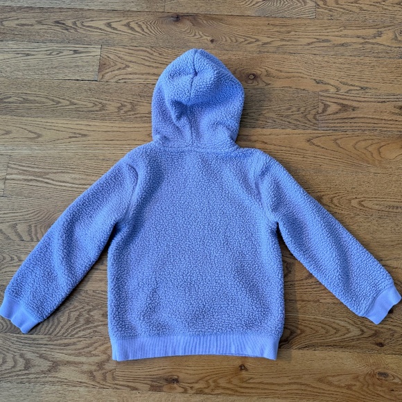 LANDS' END Kids Sherpa Fleece Hoodie in Light Purple (Size Small) - Picture 7 of 8